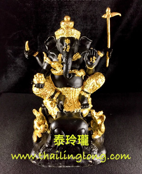 SOLD=07 屈鋪錫鐵-- 龍婆絕 2556 黑金象神騎蜜蜂---[供奉型] [已售]