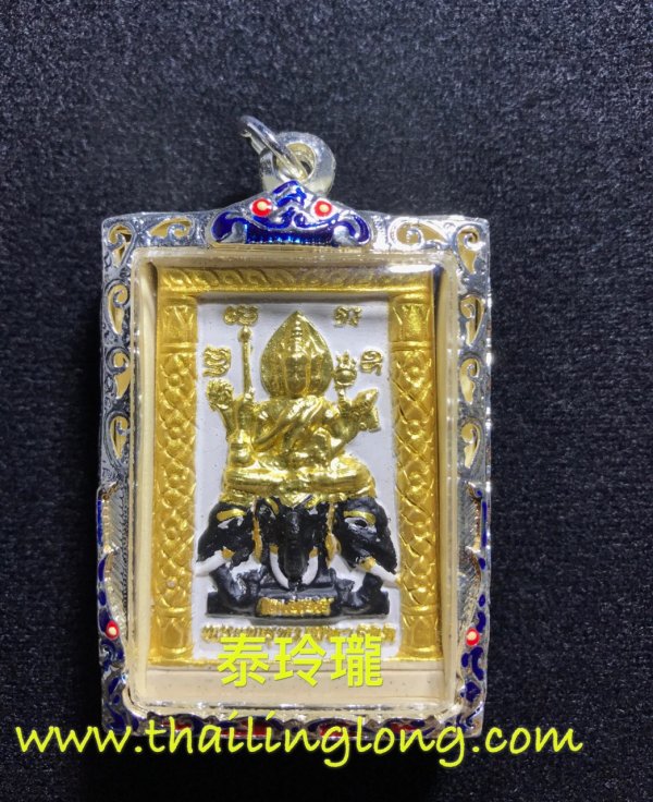 K29 屈轆-- 大法會開光 2555 四面神騎四頭象 後廟觀 (經粉上金漆版) [已售]