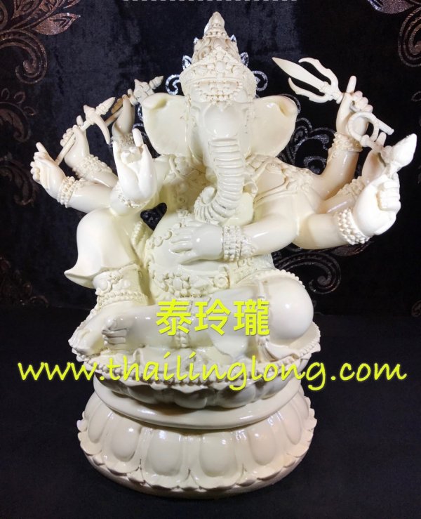 SOLD=28 屈實萬-- 大法會開光 2553 八手鈍白色象神---[供奉型] [已售]