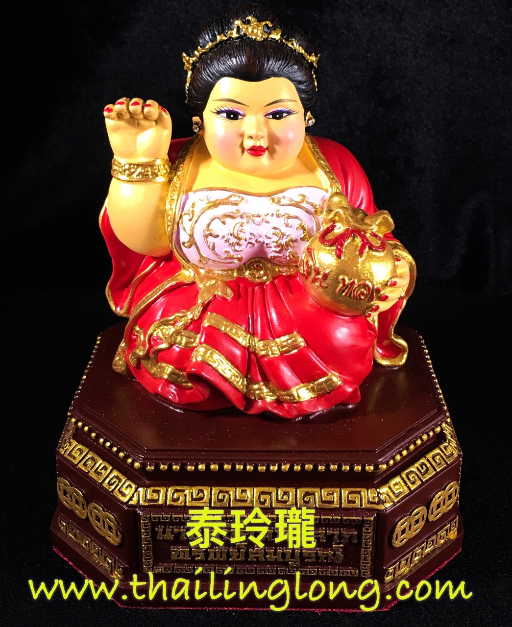 Sold=43 屈醒嬌鋪鐵也-- 古巴亞里亞察 2559 招財女神 中模[供奉型] [已售]