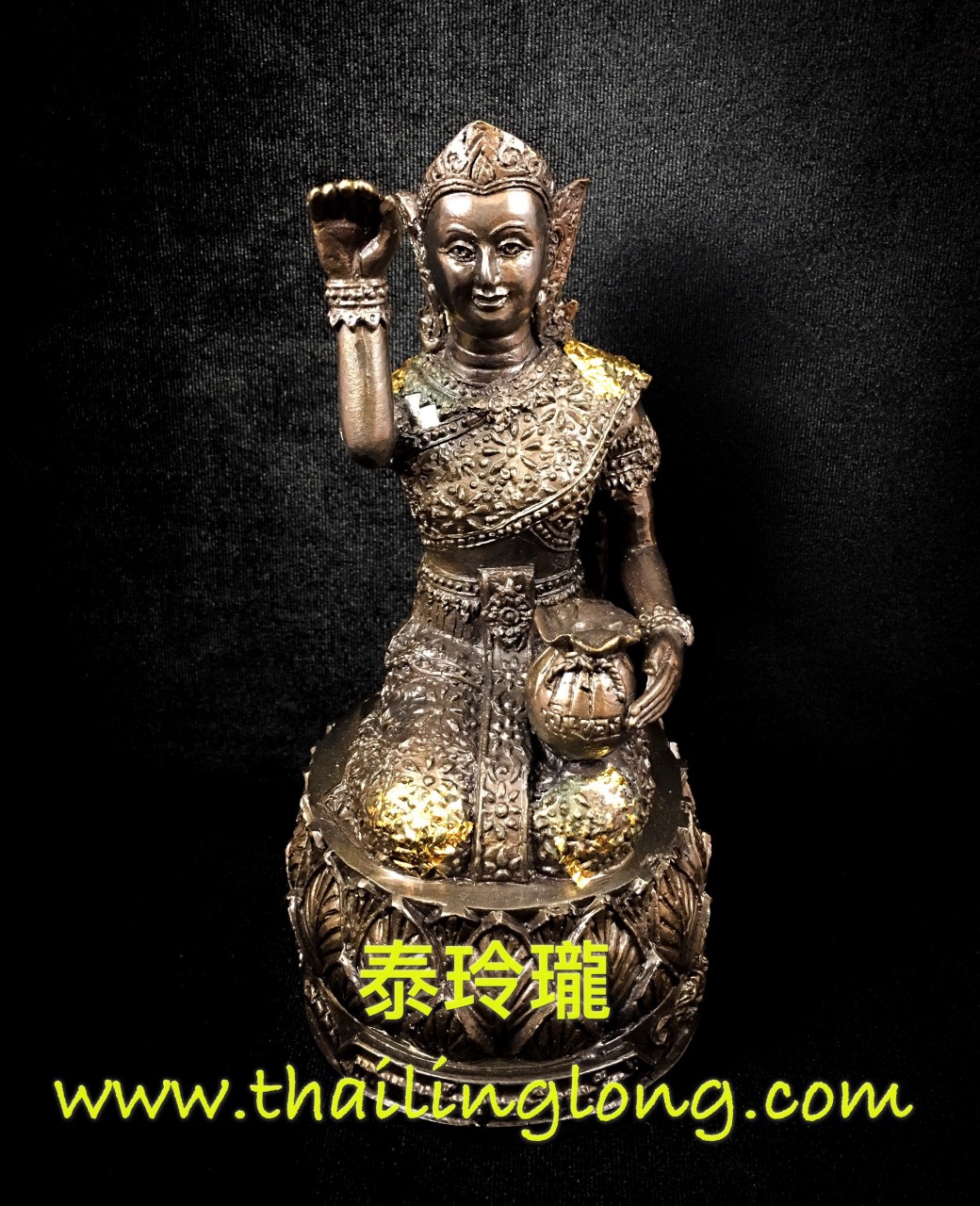 Sold=55 屈市当门-- 古巴耐 2558 招财女神 (中型黃铜招财符片版本) [供奉型] [已售]