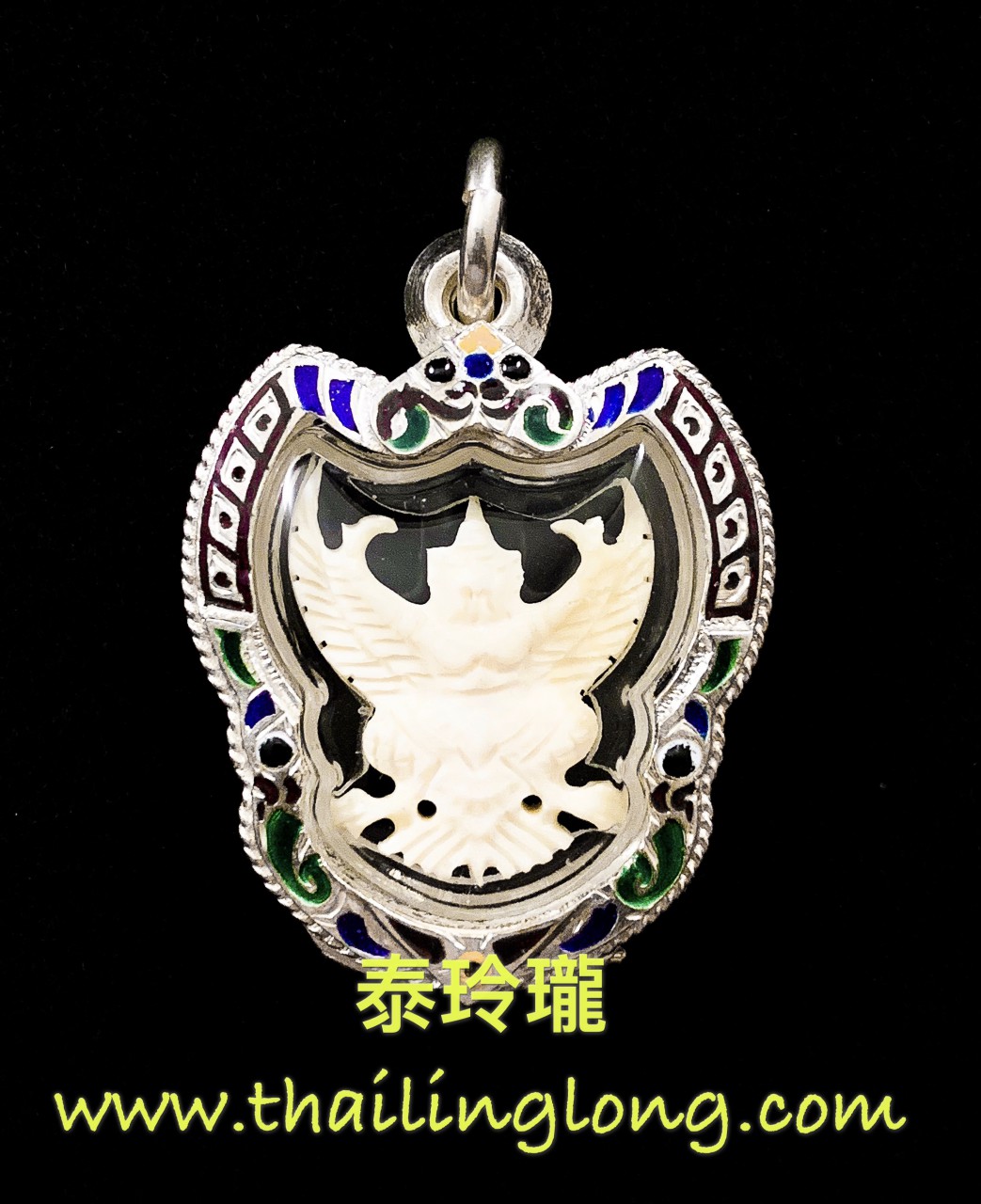 Sold~0023 屈璽米-- 龍婆安 2560 鷹神 大型動物牙 細模 (手雕版) [已售]