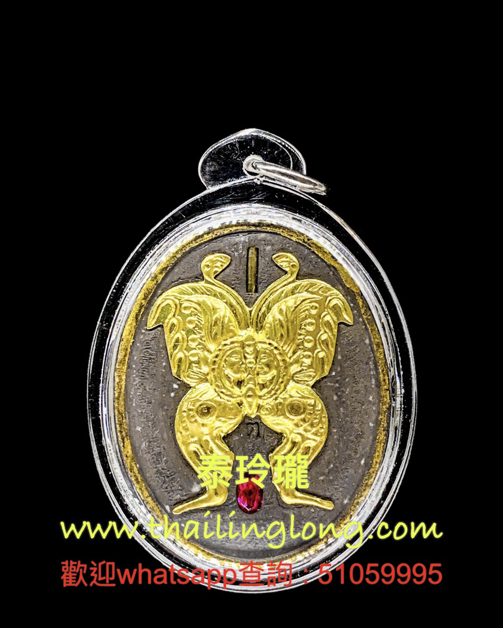 N29 屈唱怀-- 龙婆素贴 2556 蝴蝶牌 (后闪石/蝴蝶/符管) (经粉/花粉版)