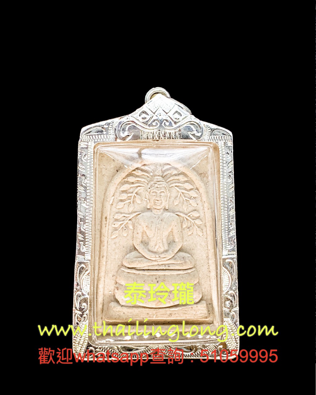 Sold~0083 屈辦拍-- 龍婆笨 2536 菩提葉崇笛後虎頭 (首哈日) (經粉版) [已售]