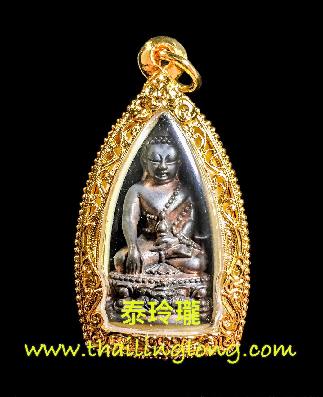 G11 屈半也李-- 龍婆壯 2559 藥師佛騎拉胡天神 小立尊 (銀符管 九寶銅版) [已售]
