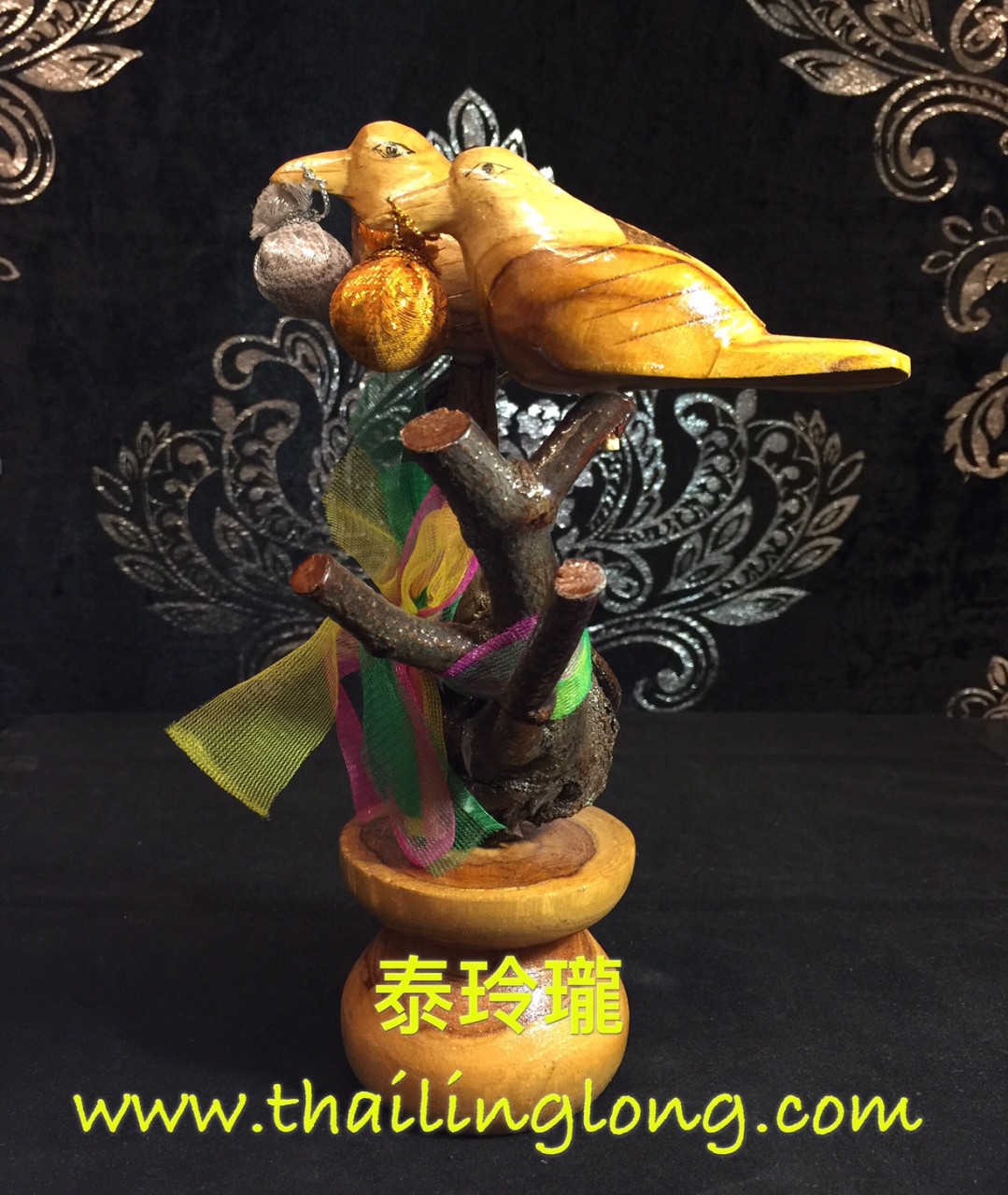 SOLD=37 屈市当门-- 古巴耐 2559 人缘鸟咬钱袋 (木制) [供奉型] [已售]