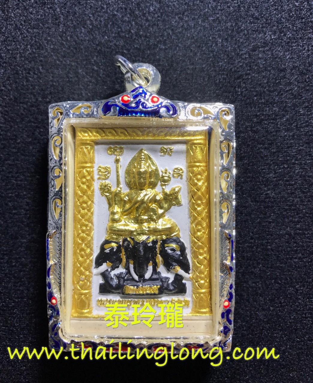 K29 屈轆-- 大法會開光 2555 四面神騎四頭象 後廟觀 (經粉上金漆版) [已售]