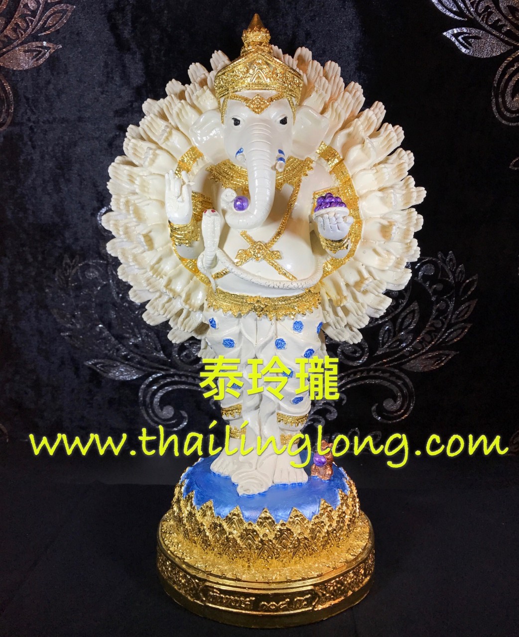 SOLD=14 屈實萬(象神廟)-- 大法會開光 108手白色象神 [供奉型] [已售]