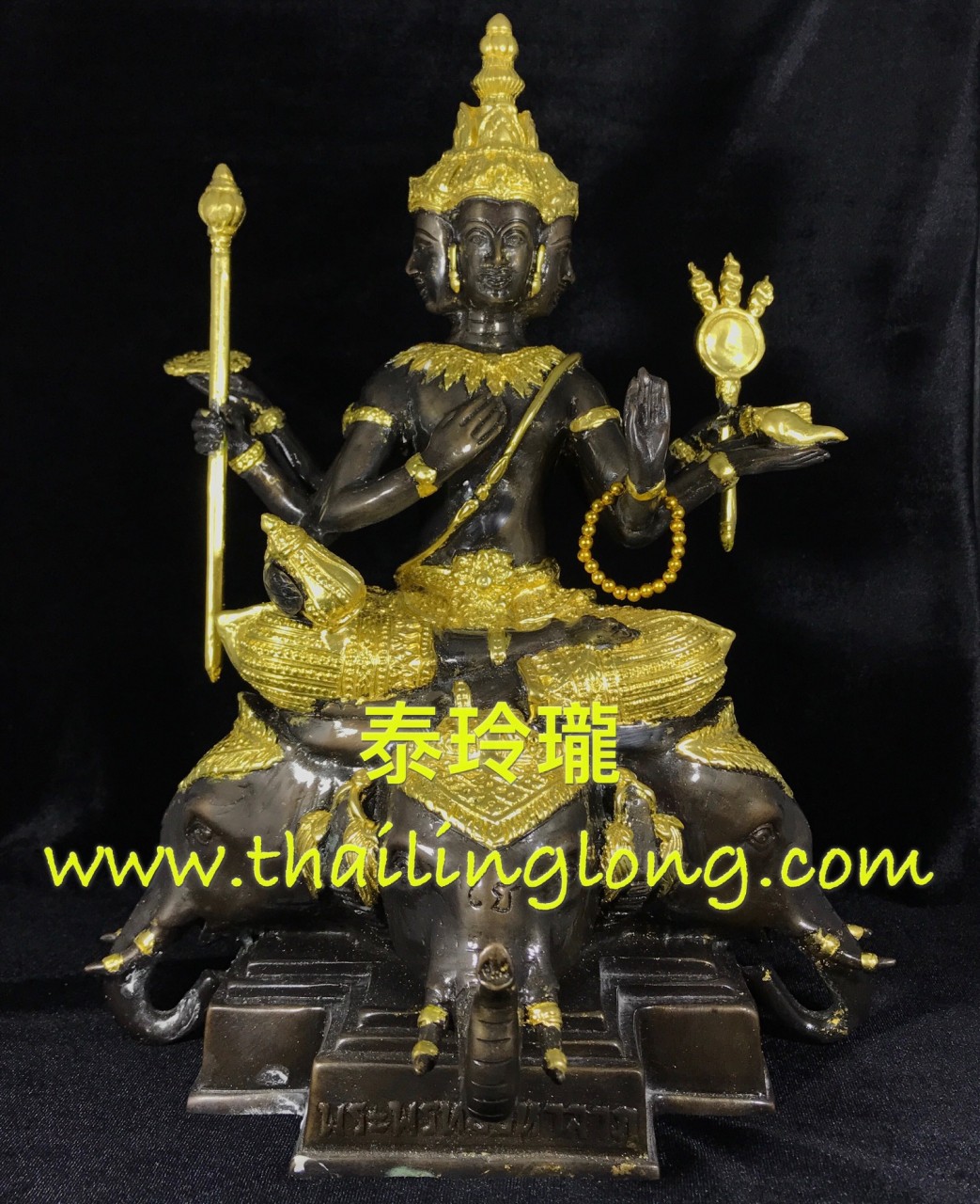 SOLD=03 屈轆-- 大法會開光 2556 四面神騎四頭象---[供奉型] [已售]